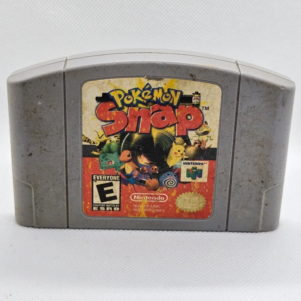 Nintendo   Pokemon Snap Video Game N64 Gray Authentic Tested NUS-006
